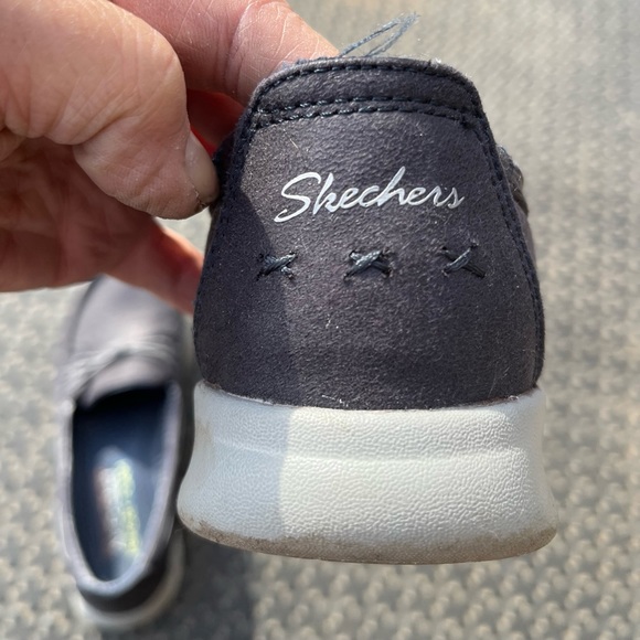 Skechers Blue/Gray Slip-On Size 8 Memory Foam - Picture 6 of 10